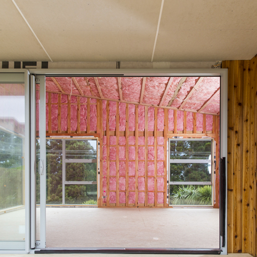 Pink Batts Wall Insulation Batts installed in a New Zealand home